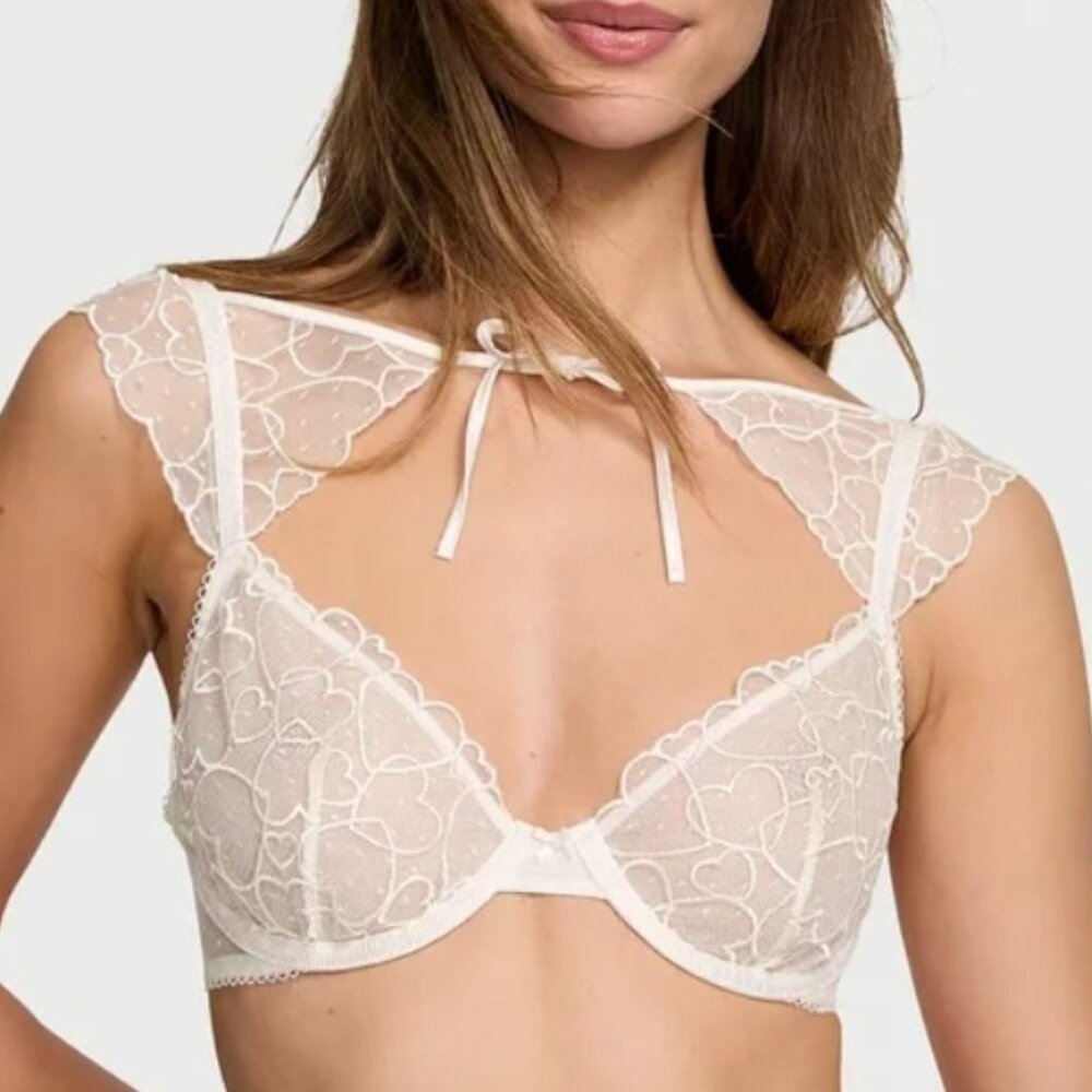 Victoria’s Secret Tease Bridal Cap-Sleeve Unlined Demi Bra